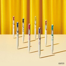 유니 BT21 유니볼원 볼펜 리미티드 한정판 UMN-SBT-38, BLUE