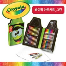 베이직아트키트 그린 캐릭터킷라임 크레용 크레욜라 크레용세트 피부톤크레용 친환경브랜드