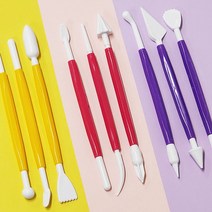 초경량 찰흙 주걱 폼 클레이 찱흙 고무 지점토 칼 8종 세트 말랑이 점토 놀이 만들기 도구 폴리머 조각 나이프 공예 용품