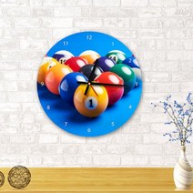 [천삼백케이] [꾸밈] pc424-당구장(원형)인테리어벽시계, 이미지5