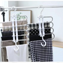 드레스룸 행거 드레스룸 시스템 행거 바지걸이 행거, 4층 화이트*2