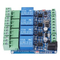 STM8S103F3 마이크로컨트롤러 RS485 통신 4 채널 릴레이 모듈 보드 1 개, 한개옵션0