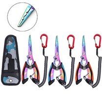 다기능 낚시 루어 펜치 플라이어, 블루, 1개