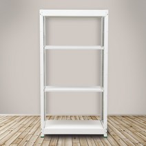 영진앵글 철제선반 경량랙 4단 무볼트 조립식 앵글 철제 선반, 1200X400, 4단(독립형), 높이900