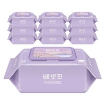 배냇짓 아기물티슈 파머스 루트 72매 10팩 -
