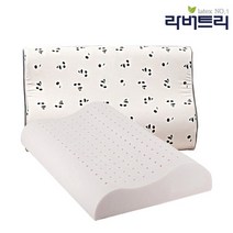 라버트리 숙면도우미 라텍스 굴곡형 경추베개 S + 겉커버 포함, 로얄핑크