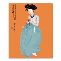 DIY 페인팅 신윤복의 미인도 PK07 (40x50)