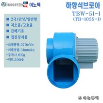 하늘풍력/이노텍/하향식/브로아/소형/송풍기/환풍기/일반용/집진기/급배기팬/고정다리없음///TBW-51(TB-105S-1)