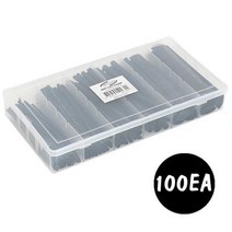 ARHC 열 수축 튜브 세트 블랙 100 EA 단선 방지 고무관 방수 결속, 상품선택