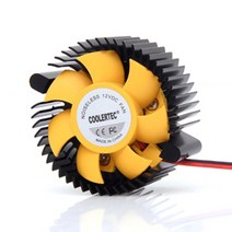 라온하우스 [쿨러텍] CTV-DB1 Silent Yellow /VGA용 / VGA 쿨러 공랭 팬 50mm 10T/그래픽카드, 569063