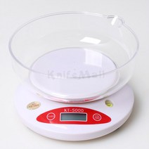 KT시리즈 디지털 주방 전자저울 KT-5000 최대 5kg 1g 단위, 혼합색상
