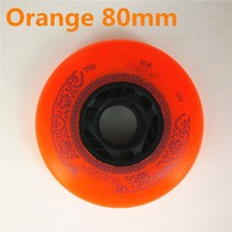 유명한 스케이트 3rd 90A 흰색 노란색 72MM 76MM 80MM 인라인 휠 롤러 Rodas SEBA HV HL 높은 KSJ IGOR WFS, 16 88A Orange 80mm