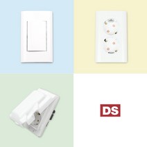 DS이엘씨 70s 흰색 화이트 스위치 콘센트 배선기구 커버 교체 전등 전기 맹커버 보조대, 06_70S 6구 스위치