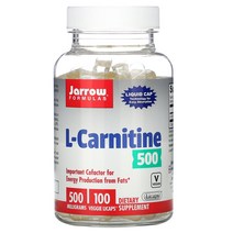Jarrow Formulas L-Carnitine 500 mg 100 Veggie Licaps