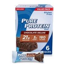 Pure 프로틴 Bars 초콜릿 디럭스 21g 단백질 글루텐 프리 1 76 oz 6 Ct
