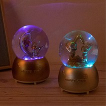조카선물 아이방소품 반짝이 오르골워터볼 보물상자 뮤직박스 여자초등학생 신혼집꾸미기, 실버
