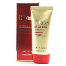 w clinic 화장품 UV 썬 블럭 BB크림 50ml, 단일 수량