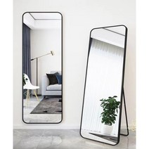 전신거울 스테인레스 고급 거울 이동식 스탠드 인테리어, 10.50x160클래식블랙