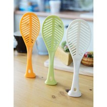 일본 쌀씻는주걱 밥주걱 볶음용 세우는 주걱 일제, 오렌지, 1개