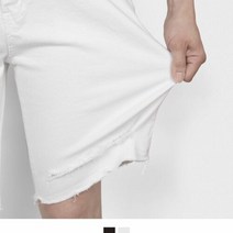 협력브랜드 데미지 컷팅 남자 스판 반바지 2color