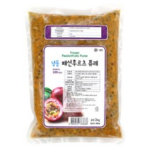 [신정푸드] 냉동 패션후르츠 퓨레(비닐포장) - 2kg