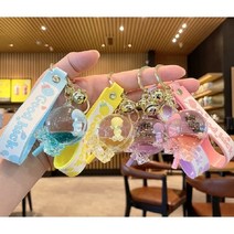 대명상사 워터키링/키홀더/에어팟키링/어린이집/가방키링/워터볼/유치원선물/버즈, 스펀지밥, 4.옐로우