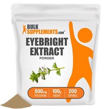 BulkSupplements 아이브라이트 좁쌀풀 추출물 파우더 250g 눈 건강 비타민 반려견 섭취 가능 보충제벌크 서플리먼츠 닷컴(BULK SUPPLEMENTS.COM), 8.81온스(1팩)