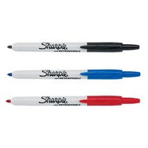 [SHARPIE] FINE TIP/ 노크식 유성펜 8색 낱색, TURQUOISE