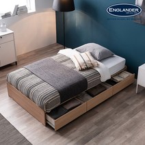 [잉글랜더]세레나 헤드리스 3단 수납 침대 DB(DH 7존 독립-SS), 단품