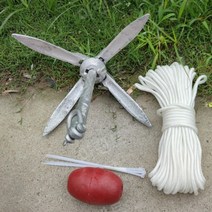 닻 접이식 앙카 보트 카약 낚시보트, 2.3kg(20m로프+플로트+넥타이)