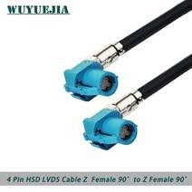 자동차 배선 HSD LVDS 케이블 Z 커넥터 VW BMW Audi Mercedes 자동차 GPS 네비게이션 오디오 고속 배선 하, 05 Z F90 to Z F90 HSD_19 7M