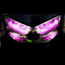 야마하 N-MAX 125 (엔 맥스) 헤드 라이트 카멜레온 필름 데칼 스티커, 2세대, 그린