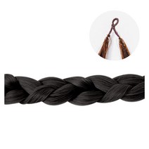 크라운가발 노팁트위스트 노팁붙임머리 스킬붙임머리 스킬땋기 노팁트위스트붙임머리, 22인치_검정색(1), 1개