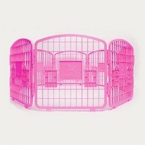 애견용품 강아지 울타리 핑크 대형 6P