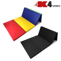 [KT알파쇼핑]K4스포츠 4단매트 어린이매트 체조매트 다용도매트 체육관매트(KM-08), 블랙