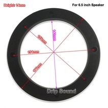 바닥우퍼 서브우퍼 자동차우퍼 4566.5를 위한 1pcs inch car speaker 플라스틱 어댑터 브래킷 링 장착 스페이서 어댑터 플레이트 우퍼 와셔 가스켓, 6.5인치 스피커용