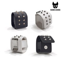 골프 가죽 스터드 볼주머니 벨트형 자석잠금 골프공 주머니 사각 파우치 케이스 가방, 크롭 볼주머니 블랙, 1개