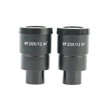 microscope 어린이현미경 쌍안 스테레오 현미경 30MM 설치 인터페이스 용 2PCS WF10X 와이드 필드 렌즈, 10 WF20X-12MM