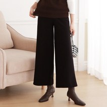 여성 2개세트 봄가을 와이드 합포원단 일자 밴딩팬츠 NO1137
