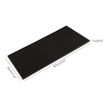 바 매트 고무 미끄럼 방지 PVC 커피 컵 홈 페에 대한 방수 내성 내구성 드레인, 60x30cm-Large