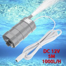 전기양수기 유체펌프 1000lh 5m dc 12v 잠수정 수조 수족관 연못 잠수정 워터 마이크로 모터 워터 용 워터