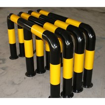 (설루샵)M자형 주차장안전바 스톱바 충돌방지 주차펜스, M 유형 89x1300x600x1.5x5.0 검정색 바, 1개