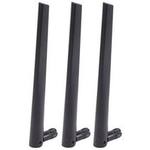 asus rt-ac68u용 5dbi 2.4g5g 듀얼 밴드 무선 wifi 안테나가 있는 rp-sma 인터페이스의 3 pcs 새로운 금속 wifi 안테나, 없음