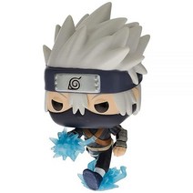 Funko Pop 나루토 질풍전 젊은 카카시 치도리 GITD 피규어 포함 (AAA 애니메이션 독점) 멀티컬러 (1199)