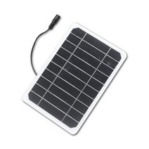 태양광패널 태양열발전기 조명 설치 가로등 USB 태양 전지 패널 6W 5V 휴대 전화 충전기 야외 백업 전원 스, 01 Black