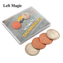 코인마술도구 마술용품올리버 매직의 궁극적 인 교환 2.0 클로즈업 마술사 구리 실버 동전 변환 트릭 환상, 한개옵션0