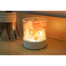 히말라야 소금 무드등 암염램프 특이한무드등 불멍무드등, B.[소금등+계수꽃오일]난광+세븐컬러+충전, 버튼스위치