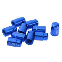 2x10Pcs 교체 MTB 도로 자전거 자전거 알루미늄 압력 프레스타 밸브 슈레이더 타이어 먼지 커버, Presta 블루, 설명, 합금