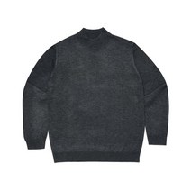 시그니피컨트 메리노 울 솔리드 하프넥 니트 MELANGE GREY LL6SU141097