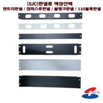 [SJC] 엔트리판넬 / 블랭크판넬 / 점퍼스루판넬 1U 2U 블랙 아이보리 실버 렉용, 블랭크판넬2U